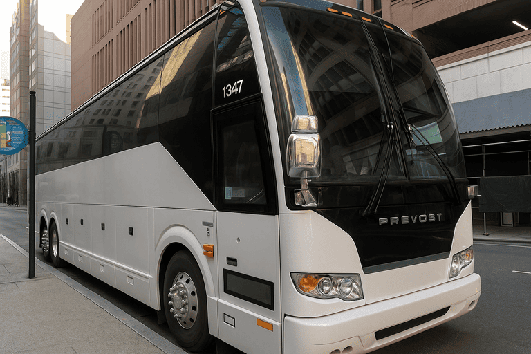 a Cranston Minibus Company coach bus