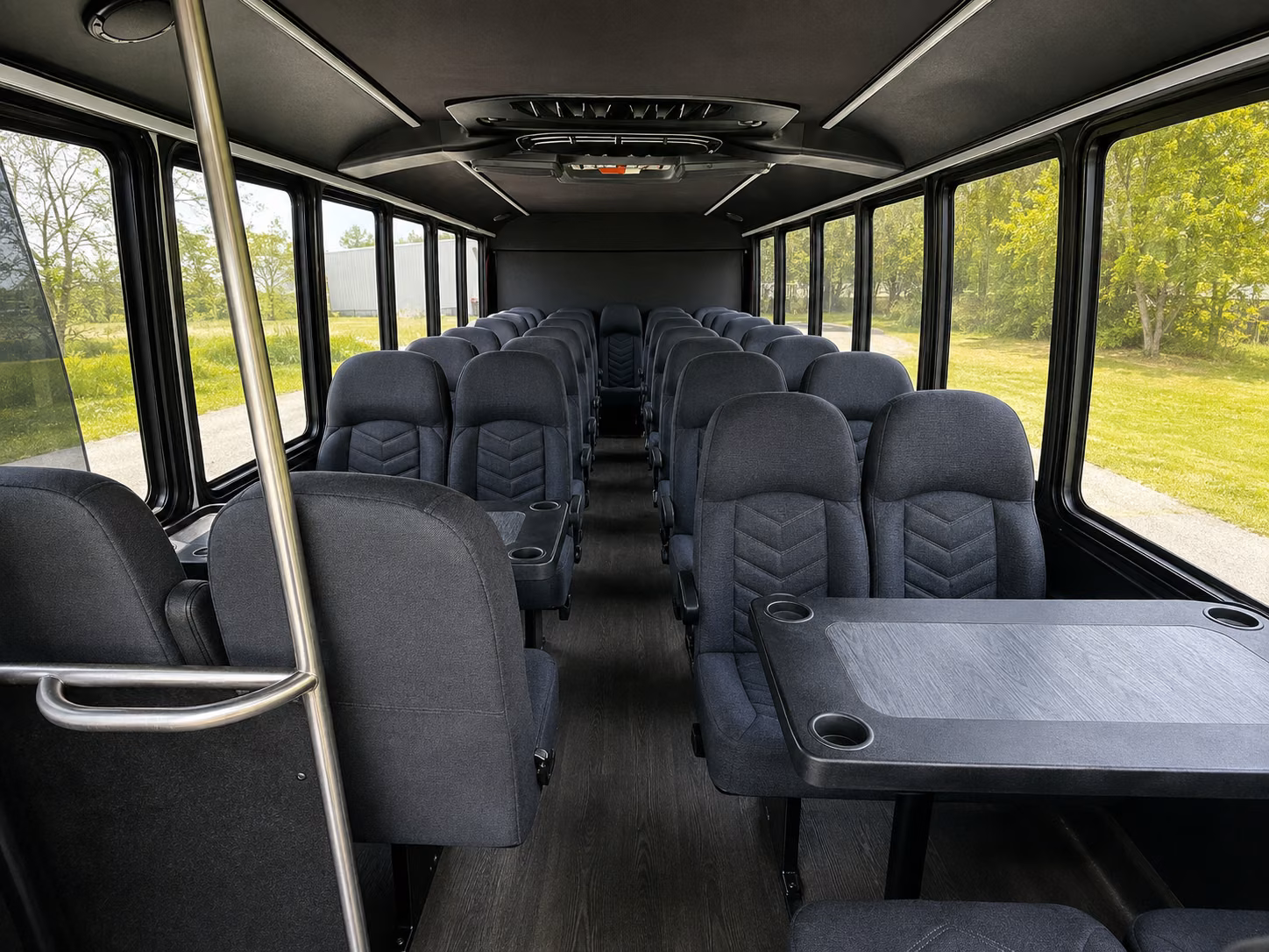 cranston 18 passenger minibus interior