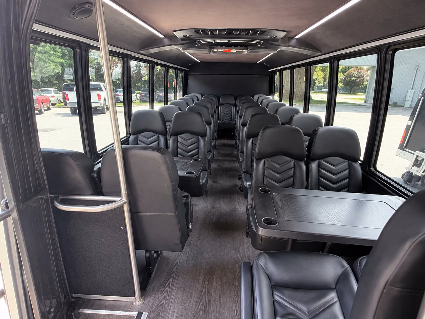 cranston 20 passenger minibus inside