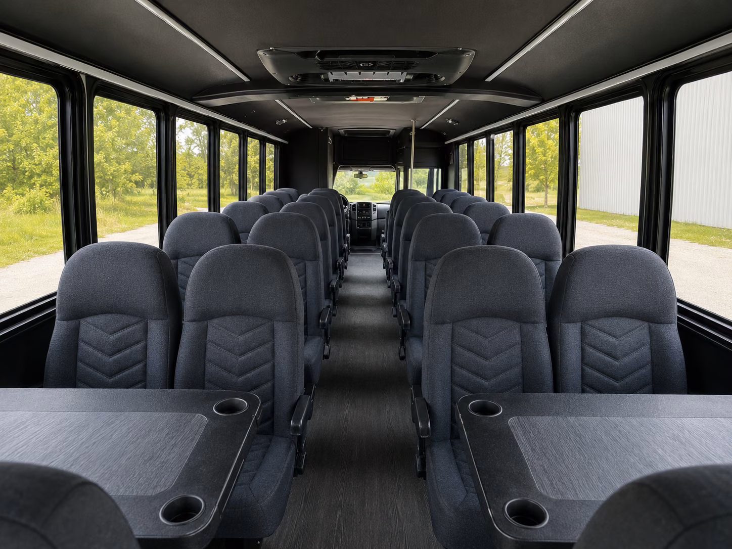 cranston 20 passenger minibus interior