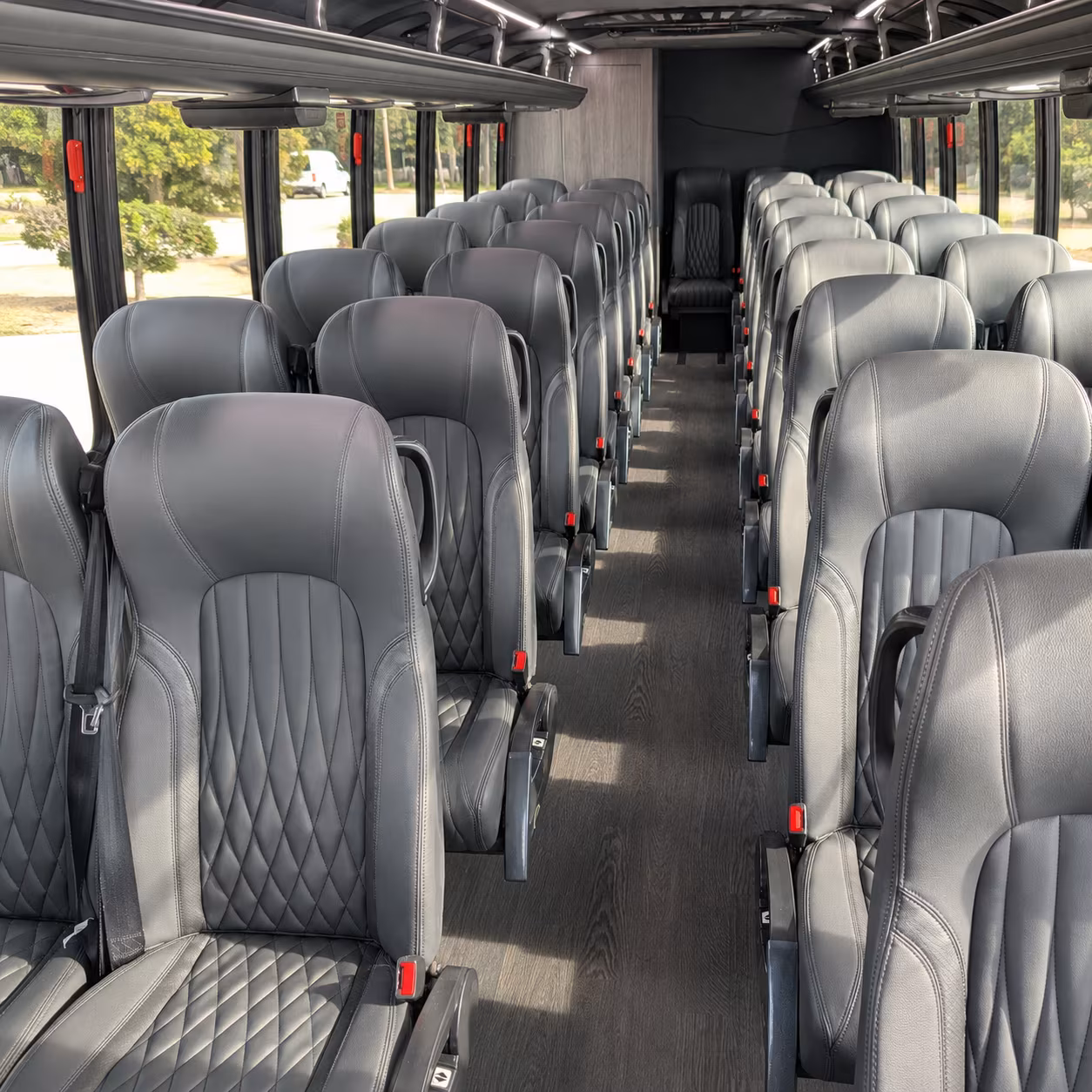 cranston 28 passenger minibus inside