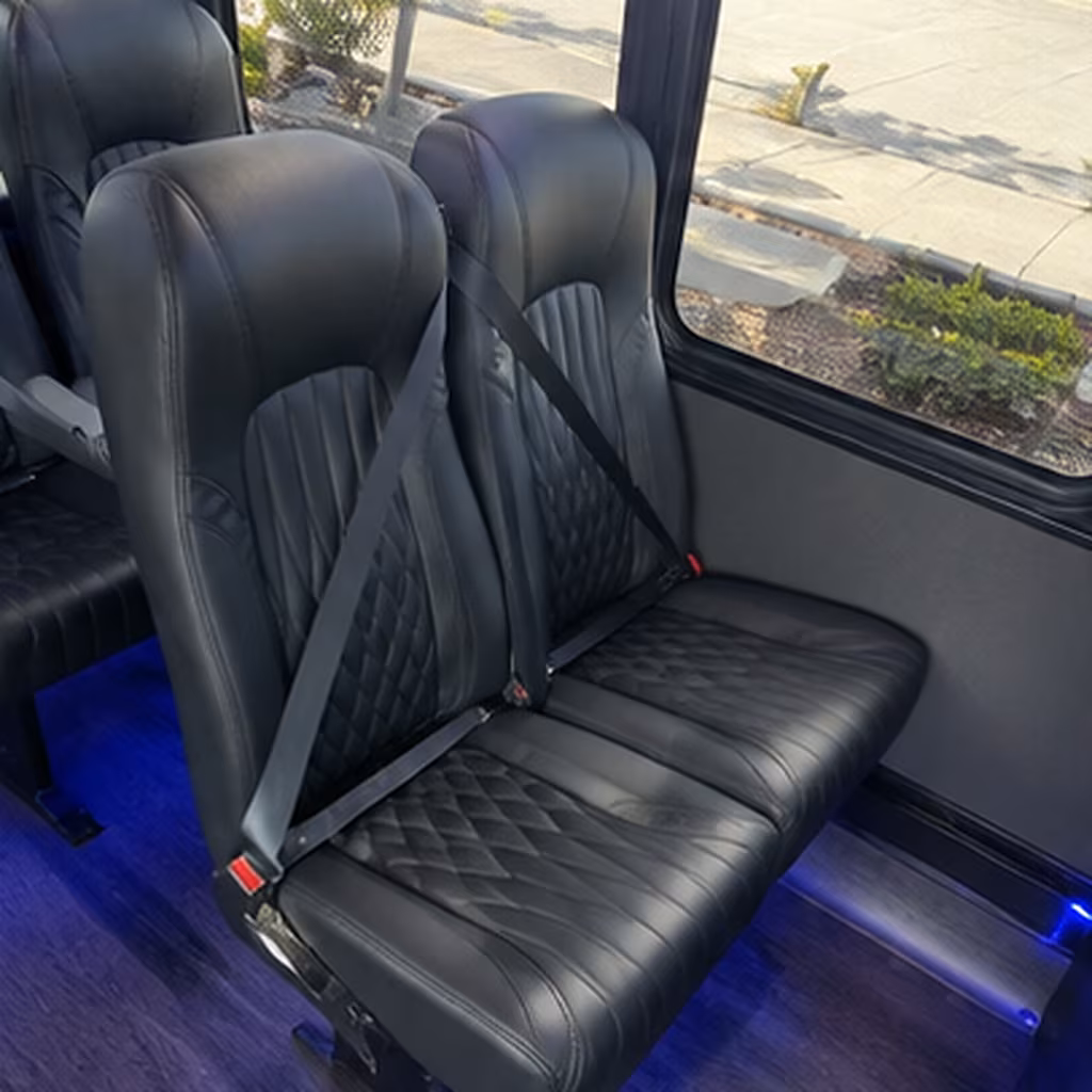 cranston 28 passenger minibus interior