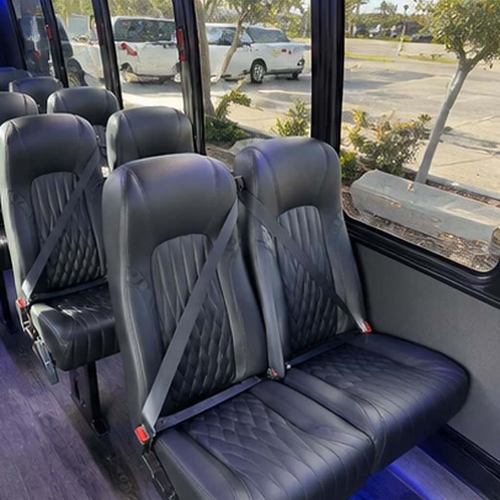 cranston 30 passenger minibus inside