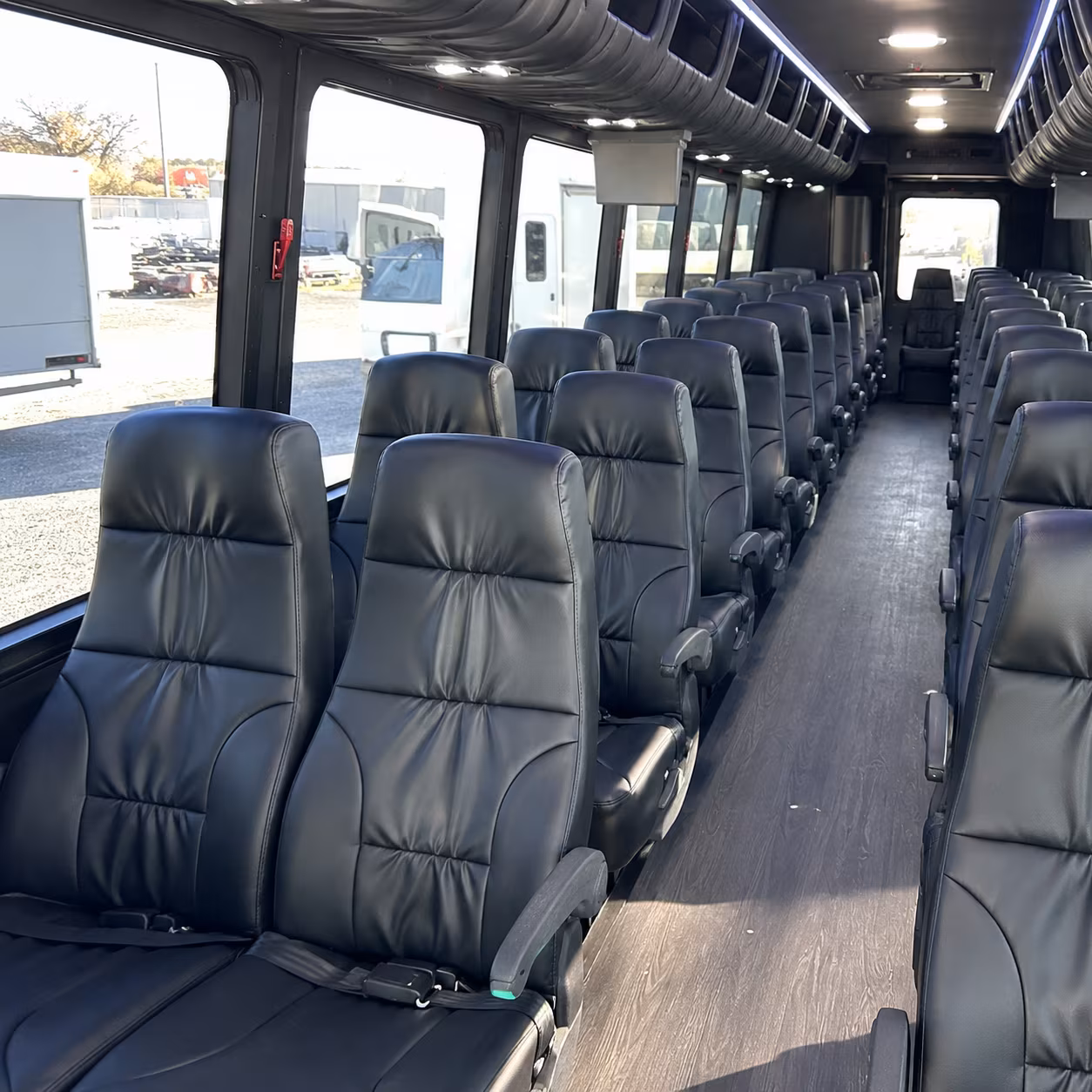 cranston 30 passenger minibus interior