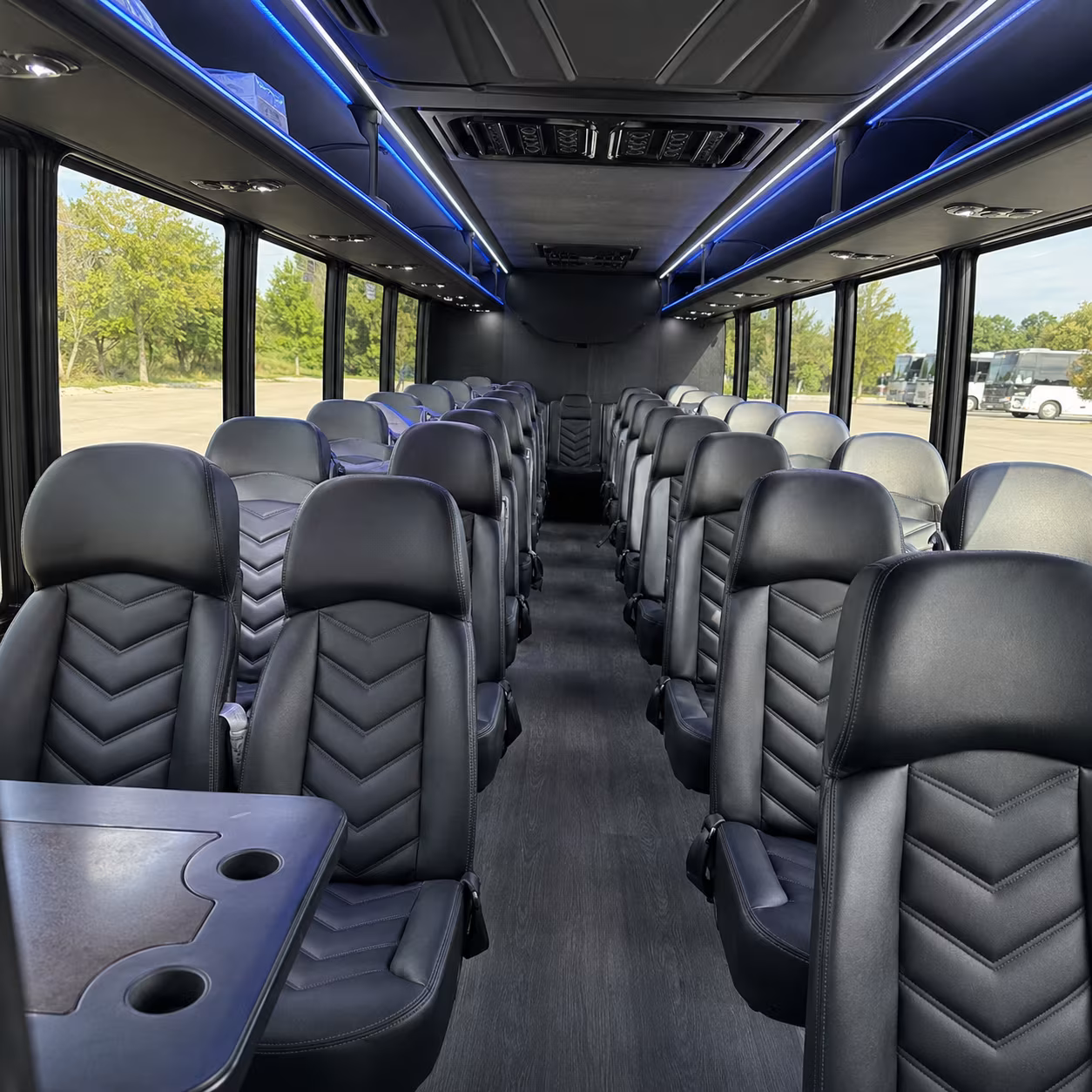 cranston 35 passenger minibus interior