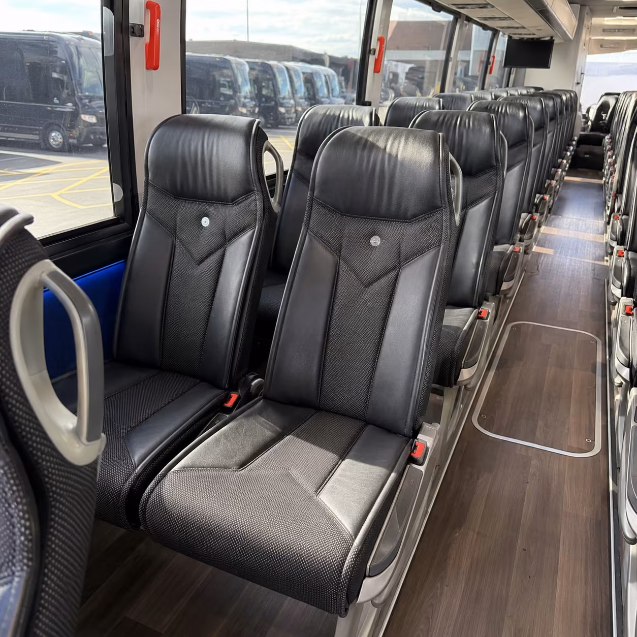cranston 40 passenger charter bus interior