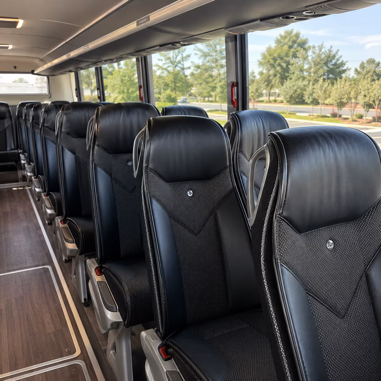 cranston 45 passenger charter bus interior