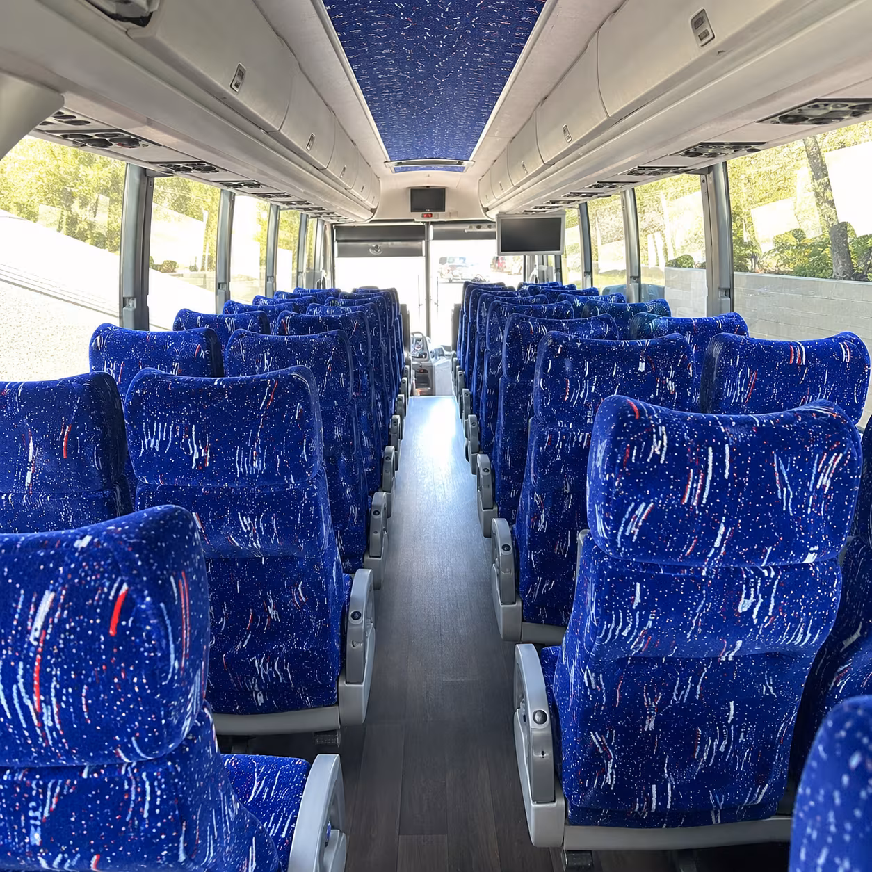 cranston 50 passenger charter bus interior