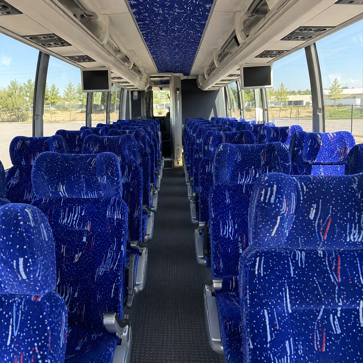 cranston 54 passenger charter bus interior