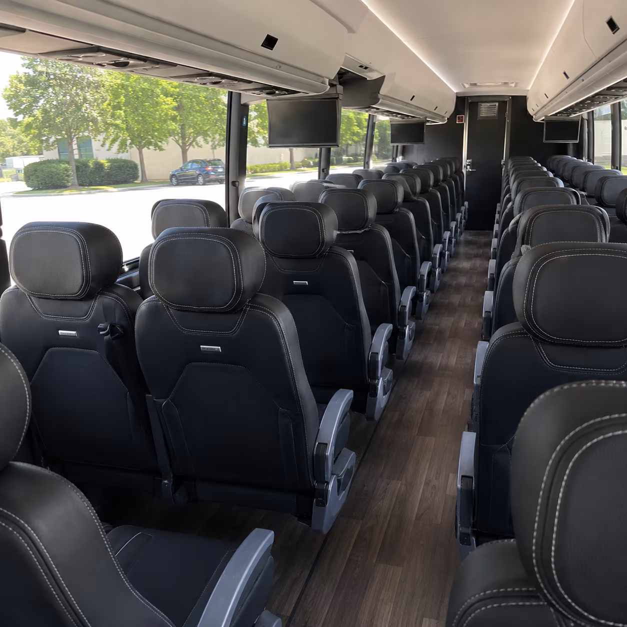 cranston 56 passenger charter bus interior