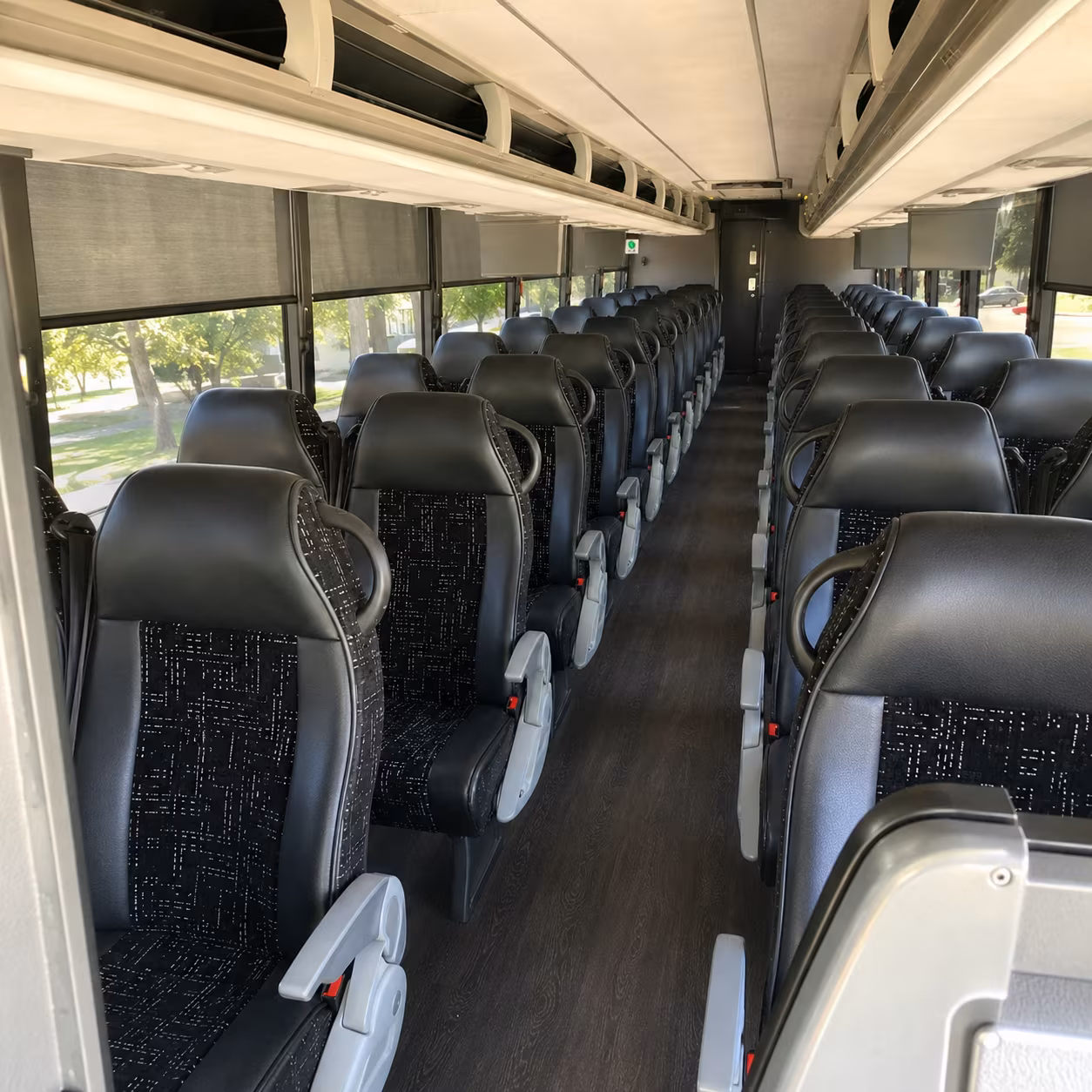 cranston charter bus interior