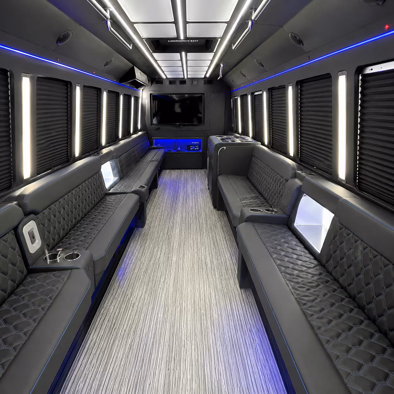 cranston party bus inside